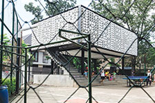 Architects SHAU Design a Façade by upcycling 2000 Icecream Buckets